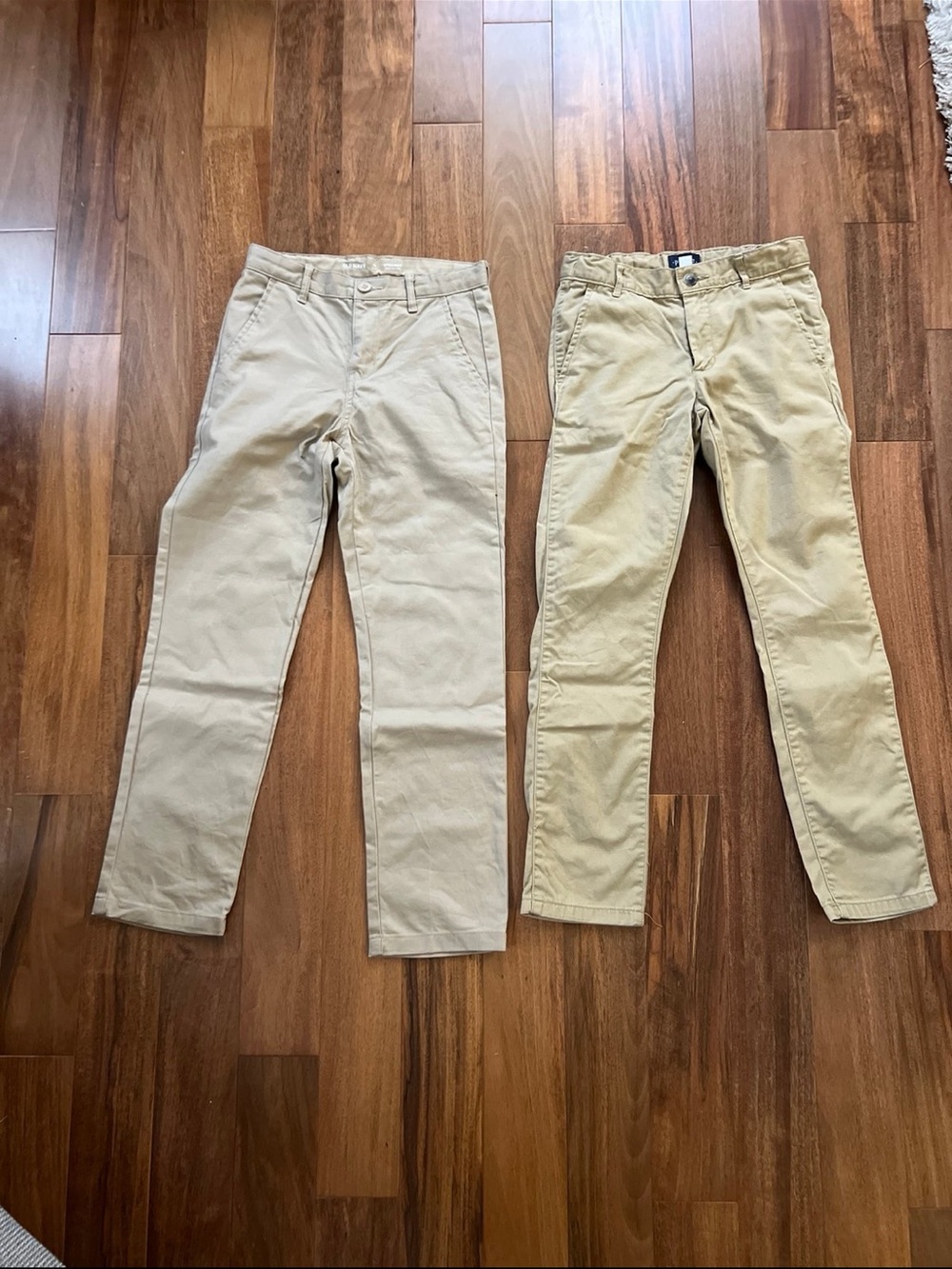 Old Navy Kids Chino Pants in Tan and Light Khaki